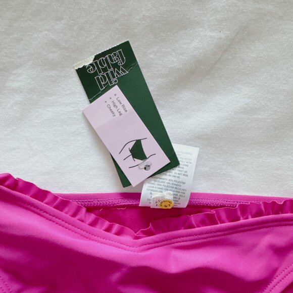 Wild Fable NWT purple low rise high leg cheeky bikini bathing suit bottoms XL - Picture 3 of 14